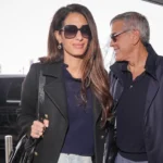 Amal Clooney’s Airport Outfit Takes a Fashion Cue From Victoria Beckham and Jennifer Lopez