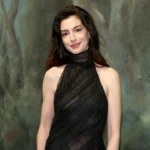 Anne Hathaway Is Here for Sheer at Ralph Lauren