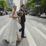 The Bride Wore a Zoe Gustavia Anna Whalen Dress Made From Her Own Vintage Textiles Collection