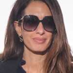 Amal Clooney Paired Bleached Bootcut Jeans With Square-Toe Boots for an Effortless Spring Look