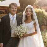 The Bride Wore a Dress Crafted From Antique Lace to Marry at a 16th-Century Church in Naples