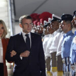 Emmanuel Macron arrives in India as blockbuster fighter jet deal nears